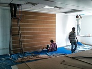 Acoustic wall panels,  Fabric wall panels with gripper system